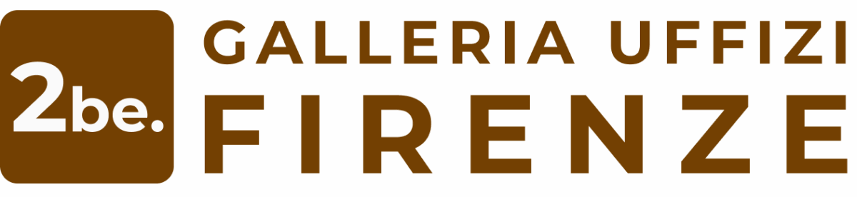 Galleria Uffizi Firenze logo with 2be branding.